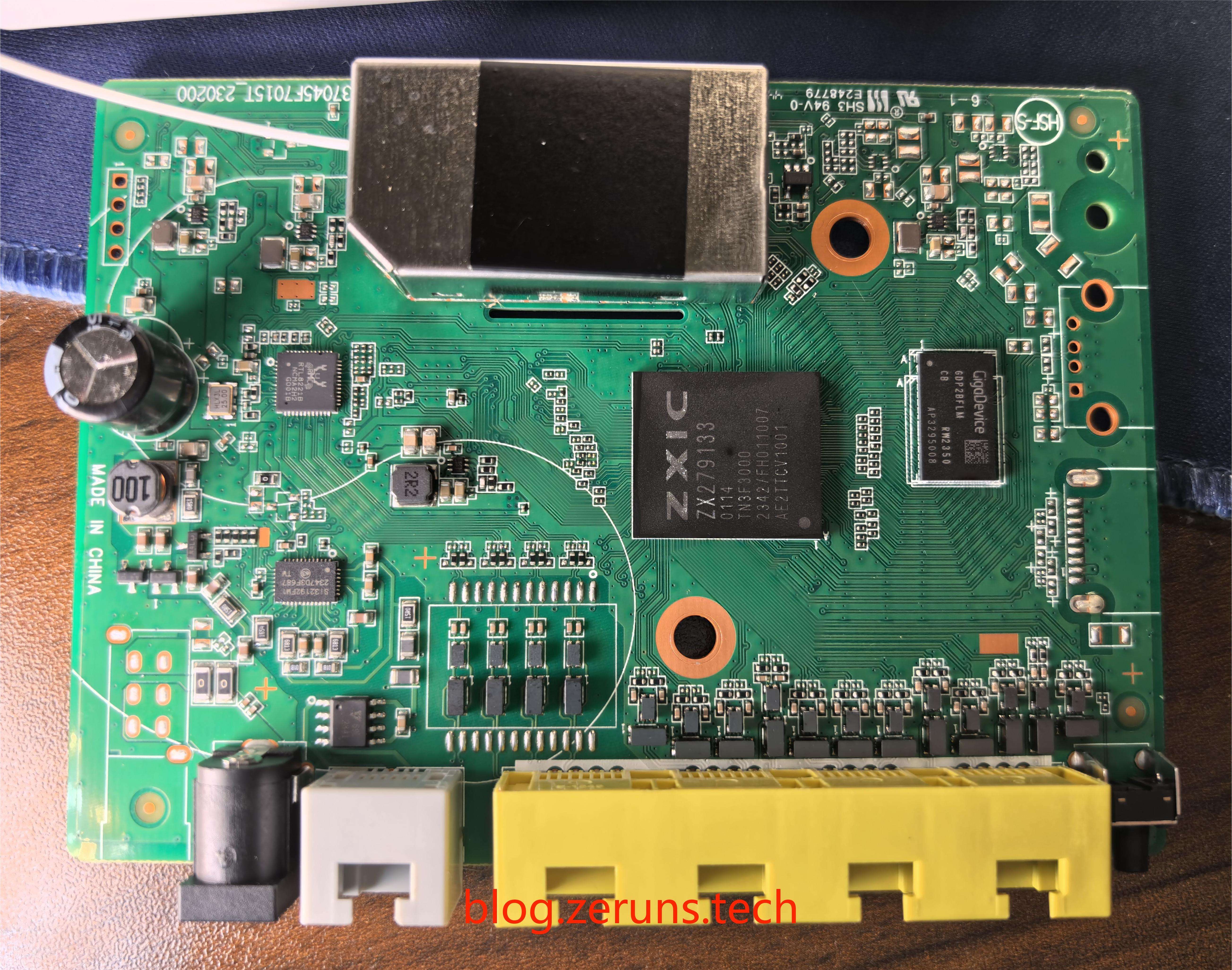 Teardown of ZTE F7015TV3 2.5G Optical Modem