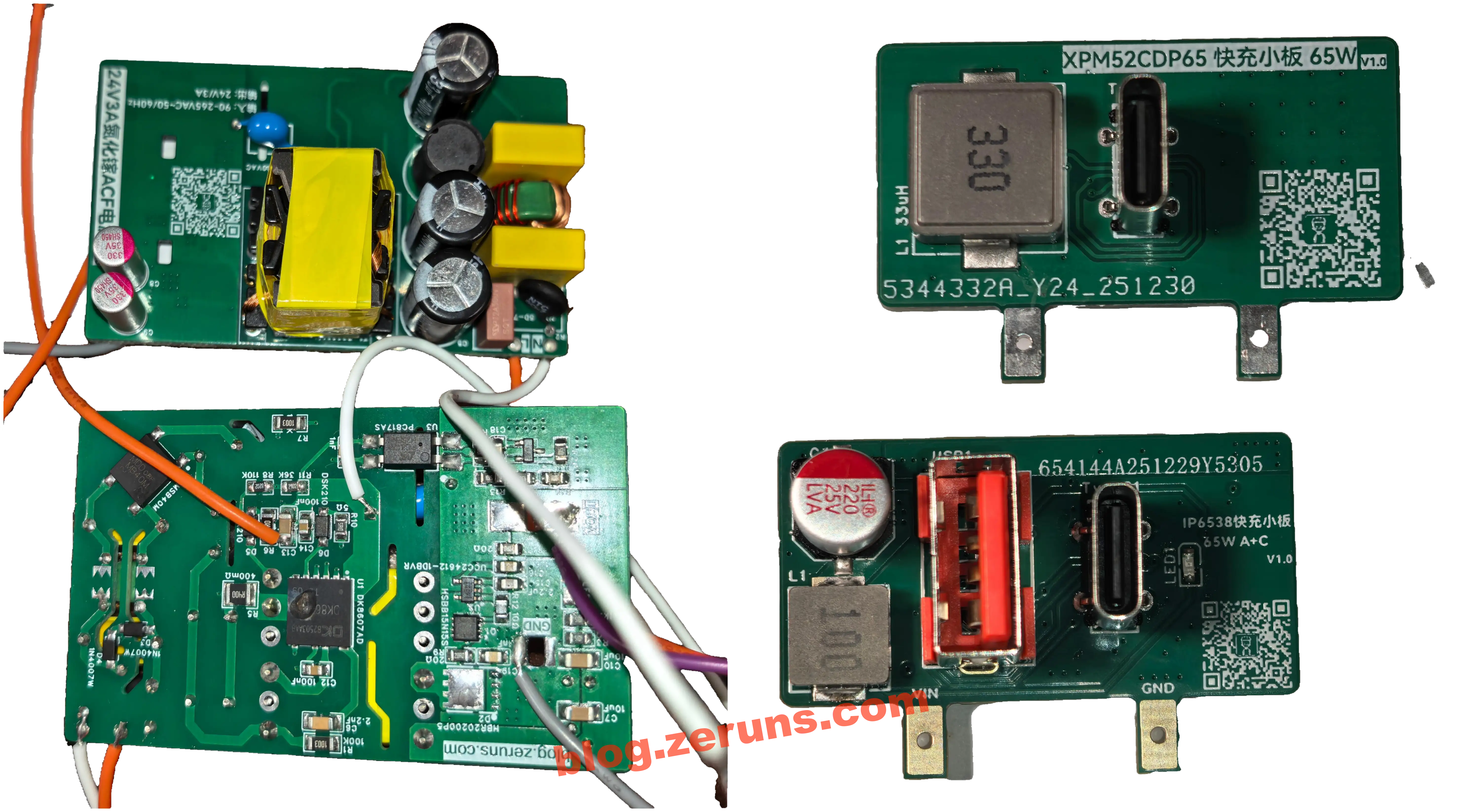 [Open Source] PD65W GaN Charger (ACF), Based on DK8607AD, IP6538-AC-65W, XPM52CDP65