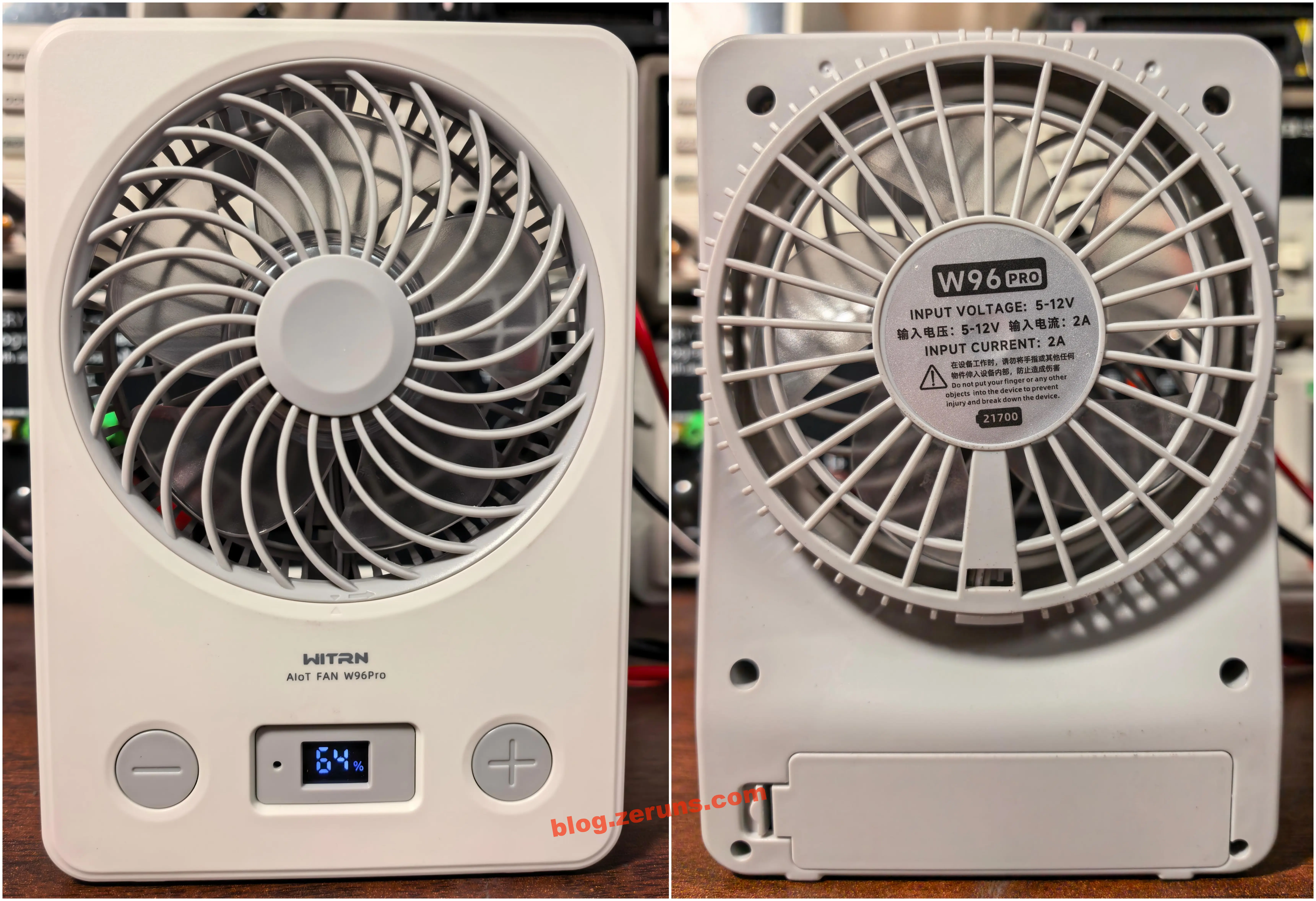 WITRN W96Pro Portable Fan Review and Teardown Analysis